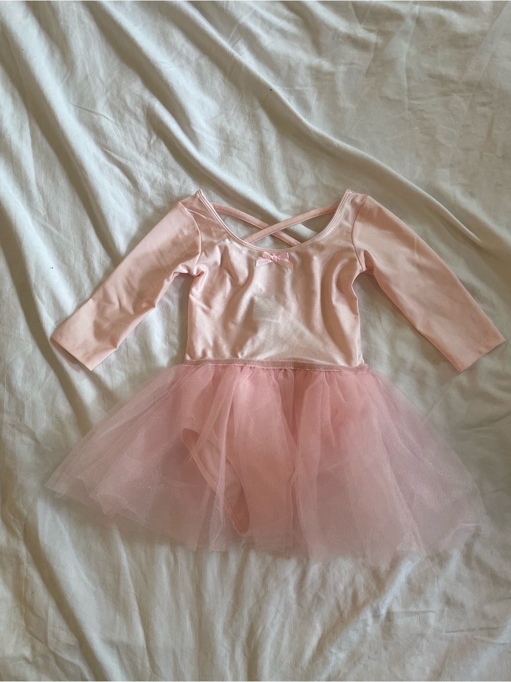 H&M Light Pink Ballet Tutu Dress with Crisscross Back